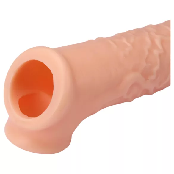 RealStuff - návlek na penis - prodlužující - přírodní 17 cm
