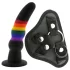 Colorful Love - připínací dildo - barevné