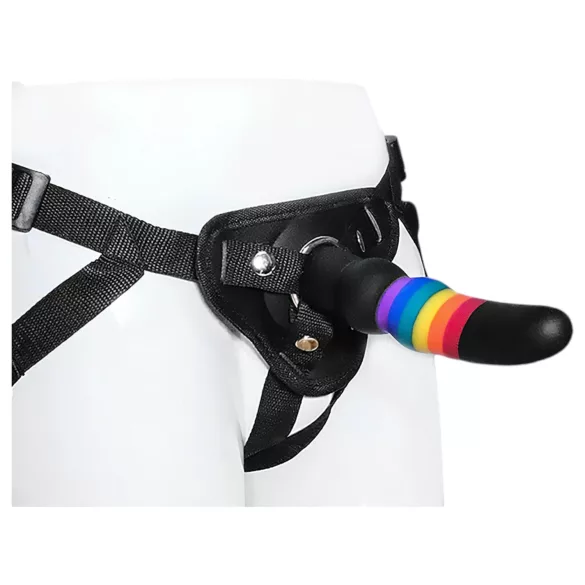 Colorful Love - připínací dildo - barevné