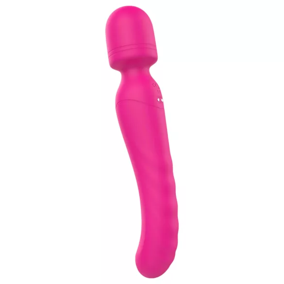 Vibes of Love Wand - masážní vibrátor - akumulátor, zahřívací - růžový