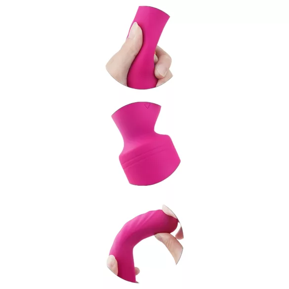 Vibes of Love Wand - masážní vibrátor - akumulátor, zahřívací - růžový