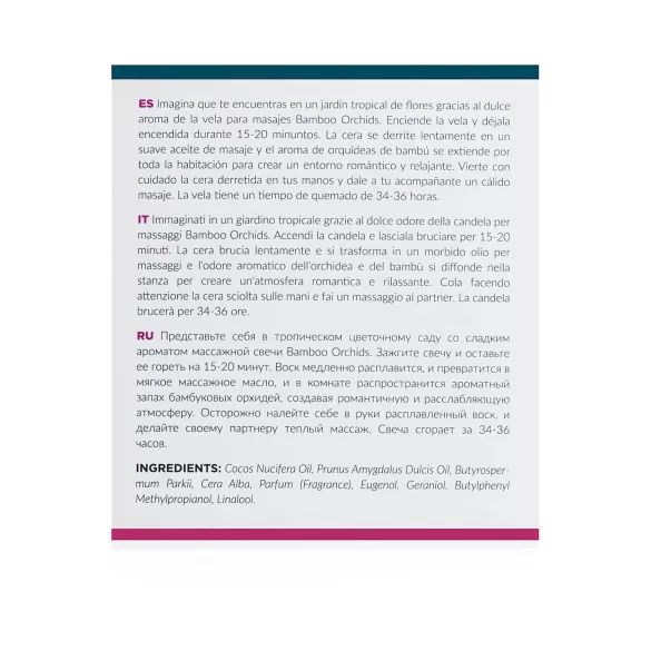 Exotiq Bamboo Orchids - masážní svíčka - 200g