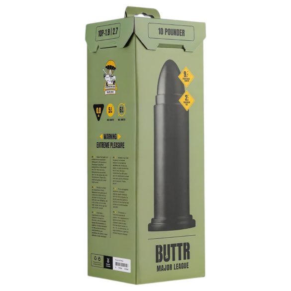 BUTTR - realistický dildo s přísavkou - velký, černý
