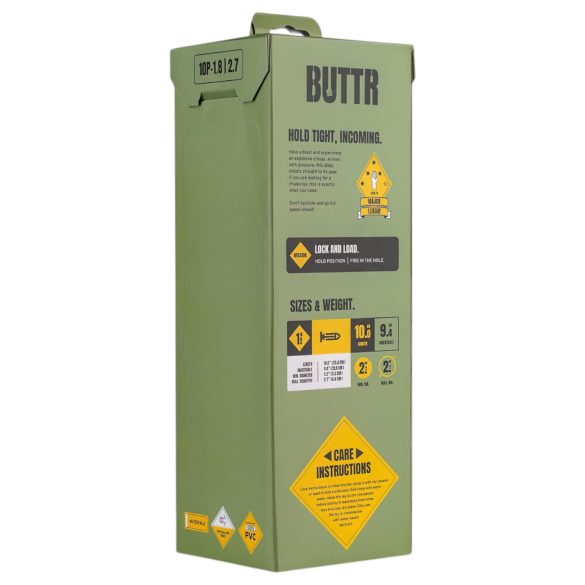 BUTTR - realistický dildo s přísavkou - velký, černý