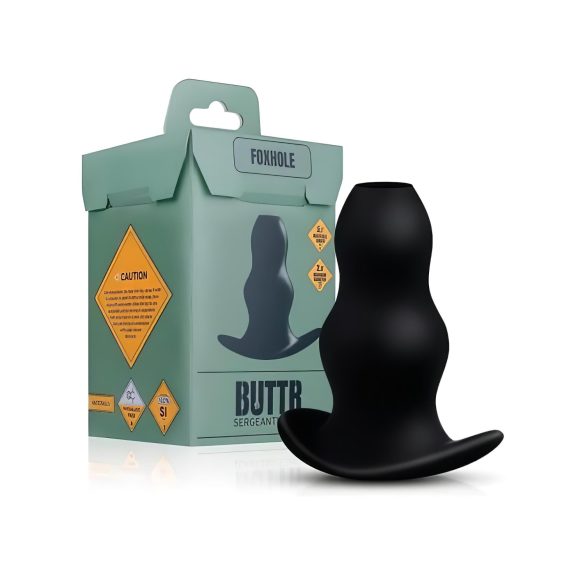 BUTTR Foxhole - Dutý anální rozšiřovač (černý)