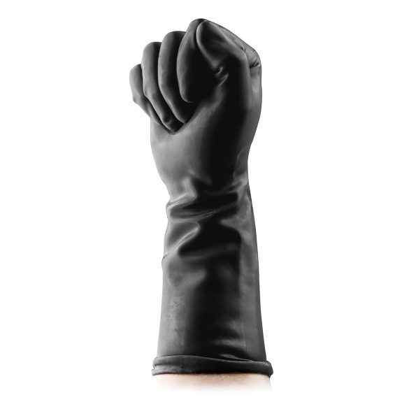 BUTTR Rukavice - latex pro fisting, rukavice na pěstní sex (černé)