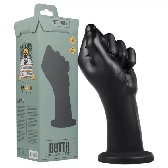 BUTTR - fisting dildo - černý