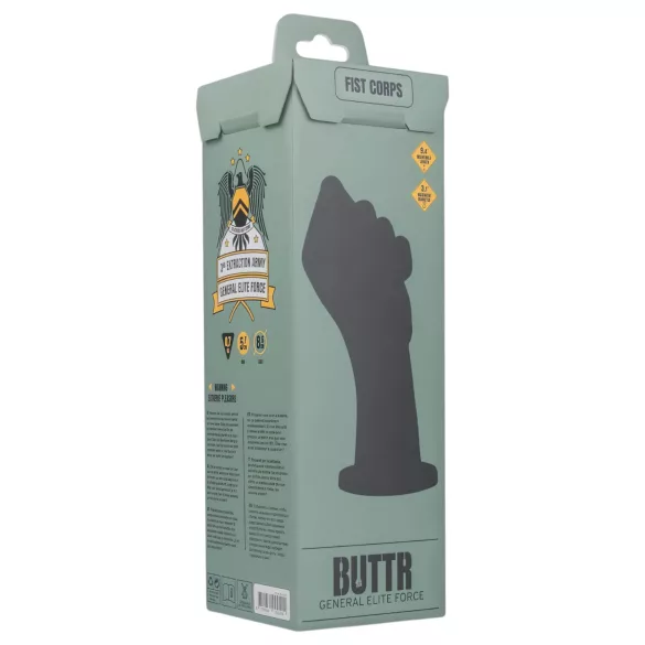BUTTR - fisting dildo - černý