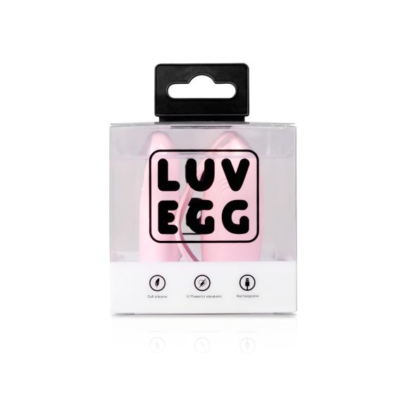 LUV EGG - akumulátorové vibrační vajíčko s rádiovým ovládáním (růžové)