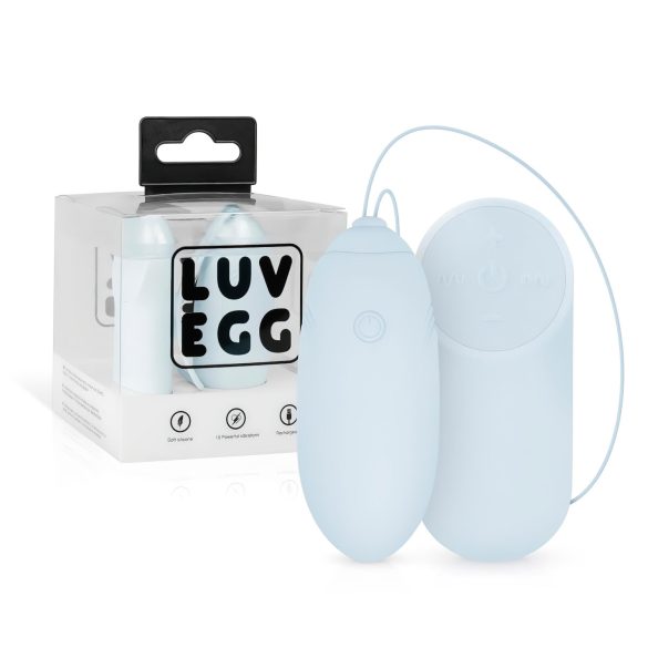 LUV EGG - akumulátorové vibrační vajíčko s rádiem (modré)
