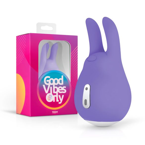 Good Vibes Tedy - akumulátorový zaječí vibrátor na klitoris (fialová)