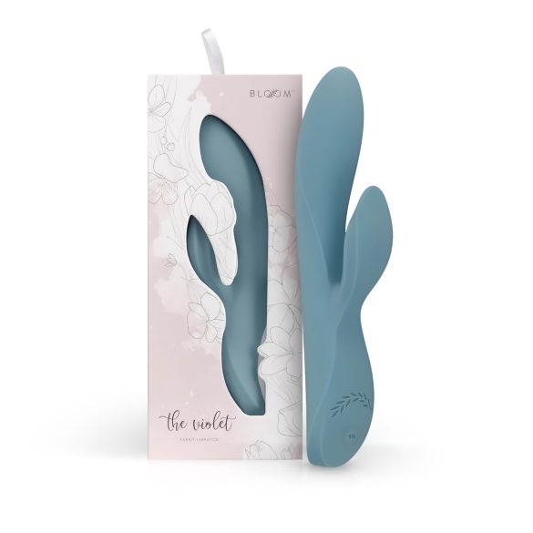 Bloom Violet Rabbit - G-bodutý vibrátor s klitorálním ramenem (tyrkysový)