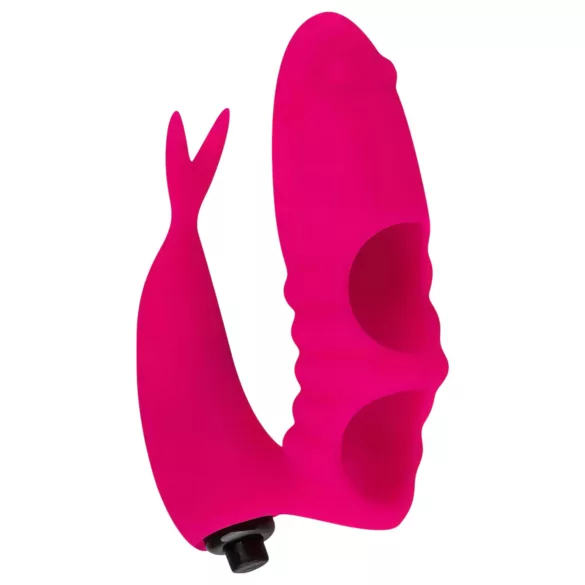 Easytoys - prstový vibrátor 2v1 - růžový
