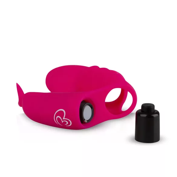 Easytoys - prstový vibrátor 2v1 - růžový