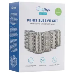 Easytoys - návlek na penis - sada návleků - šedá, 6 ks