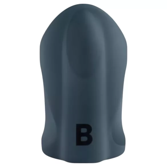 Boners - vibrační otevřený masturbátor - nabíjecí - šedý