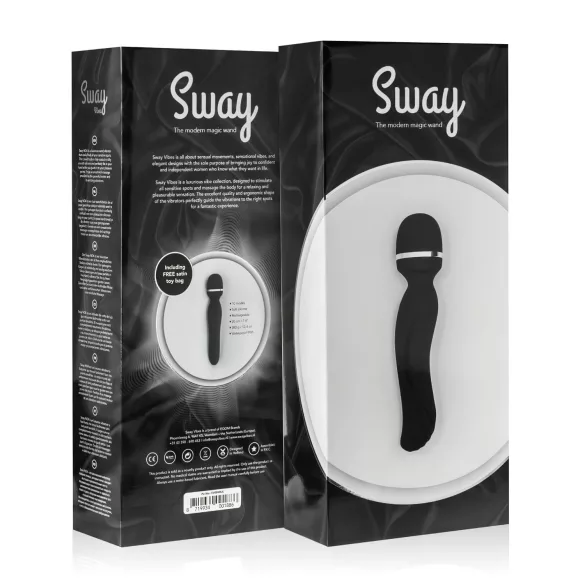 Sway No.4 Wand - masážní vibrátor - dobíjecí - černý