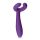 Easytoys Couple - akumulátorový, vodotěsný párový vibrátor (fialový)
