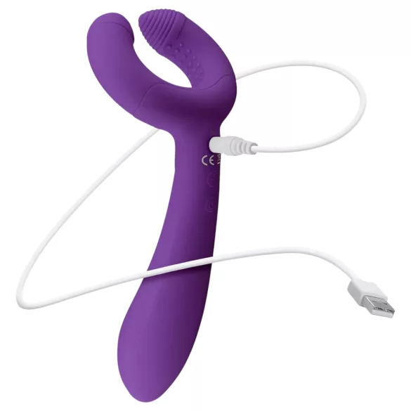 Easytoys - párový vibrátor - nabíjecí, vodotěsný - fialový