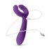 Easytoys Couple - akumulátorový, vodotěsný párový vibrátor (fialový)