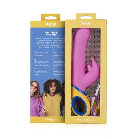 PMV20 Copy Dolphin - rotační vibrátor s klitorálním stimulátorem