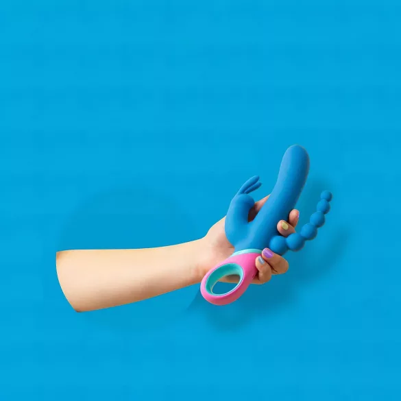 PMV20 Vice Double - rotační trojitý vibrátor - modrý