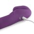 Easytoys - dobíjecí, připínací vibrátor bez popruhů (fialový)