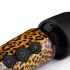Panthra Shaka Wand - vibrační masážní pomůcka - dobíjecí - leopardí černá