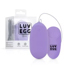   LUV EGG XL - vibrační vajíčko na dálkové ovládání - dobíjecí - fialové