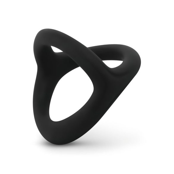Easytoys Desire Ring - elastický penis a varlata kroužek (černý)