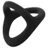 Easytoys Desire Ring - erekční kroužek na penis a varlata - pružný - černý