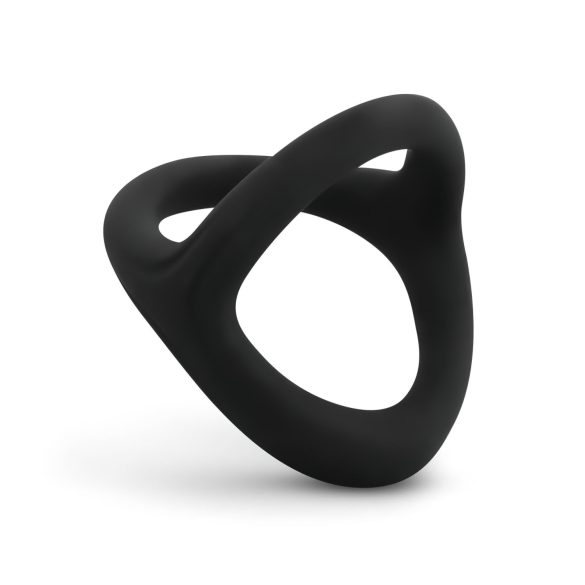 Easytoys Desire Ring - elastický penis a varlata kroužek (černý)