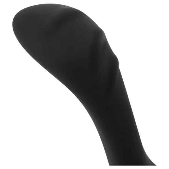 Easytoys - erekční kroužek na penis a varlata - pružný - černý