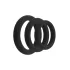 Easytoys - sada erekčních kroužků na penis - 3 kusy - černá