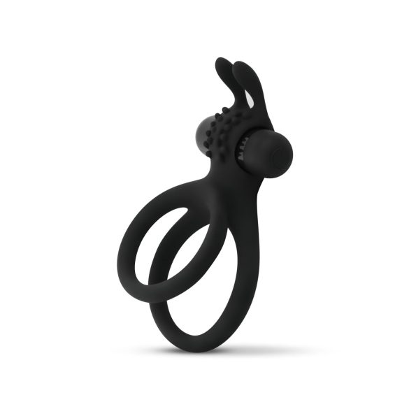 Easytoys Partner Kroužek - vibrační erekční a varlatový kroužek (černý)