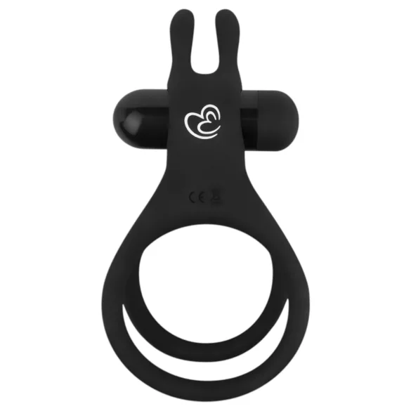 Easytoys - vibrační kroužek na penis a varlata - černý