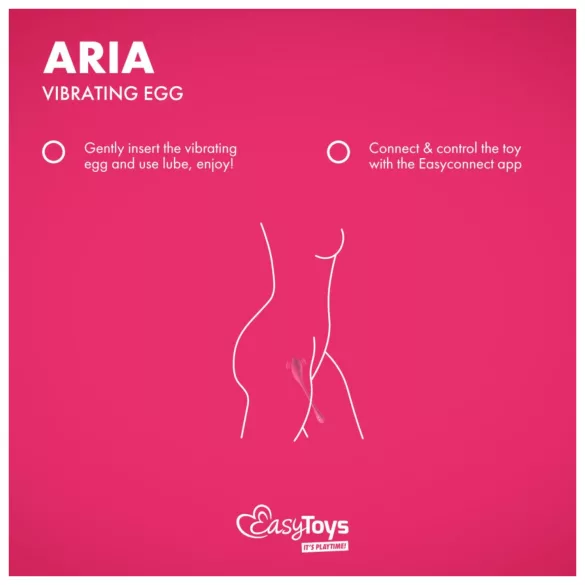 EasyConnect - vibrační vajíčko - chytré ovládání - růžové