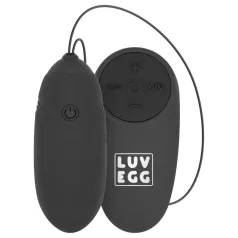   LUV EGG - vibrační vajíčko na dálkové ovládání - černé, dobíjecí