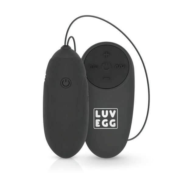 LUV EGG - černé vibrační vajíčko na dálkové ovládání