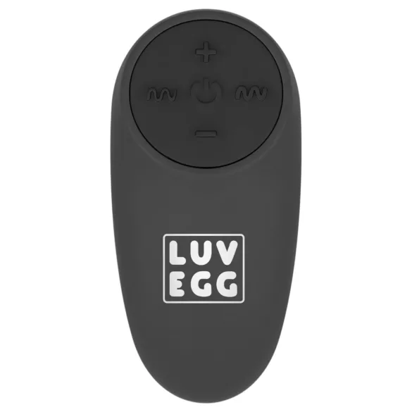 LUV EGG - vibrační vajíčko na dálkové ovládání - černé, dobíjecí