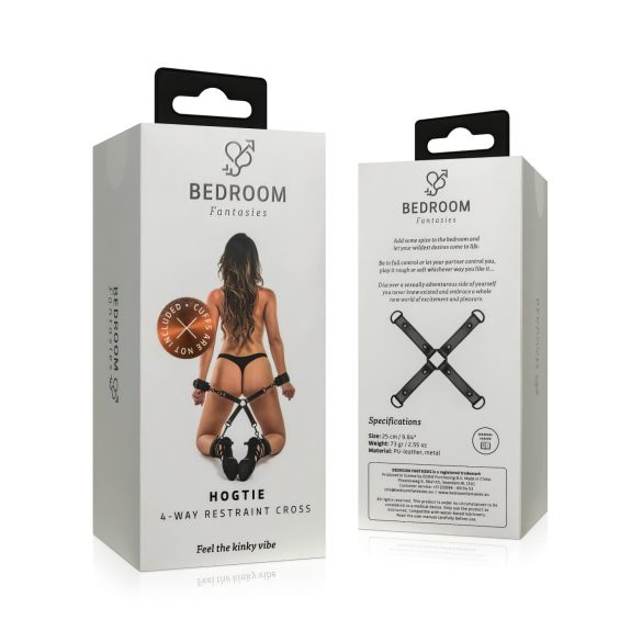 Bedroom Fantasies - kříž pro svazování (černý)