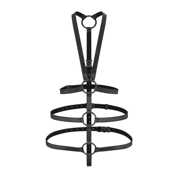Ložnicové fantazie - černý bondage postroj