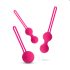 Easytoys LoveBalls - sada venušiných kuliček - 3 ks (růžová)
