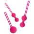 Easytoys - venušiny kuličky sada - 3 kusy - růžové