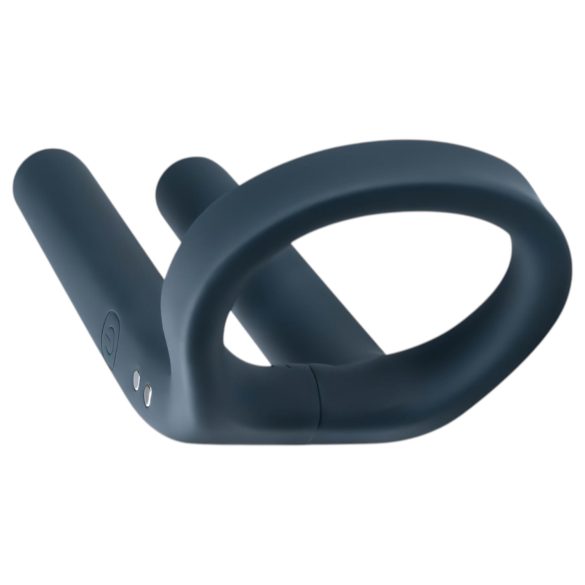 Boners - vibrační erekční kroužek a stimulátor varlat - modrý - dobíjecí