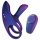 Hueman Infinity Ignite - vibrační erekční kroužek na penis a varlata (fialový)