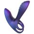 Hueman Infinity Ignite - vibrační erekční kroužek na penis a varlata (fialový)