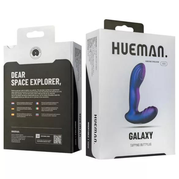 Hueman Galaxy - anální vibrátor s pulzací - fialový
