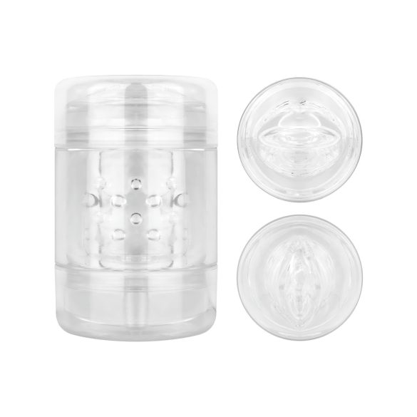 FPPR. - oboustranný masturbátor - vagína & ústa (průhledný)