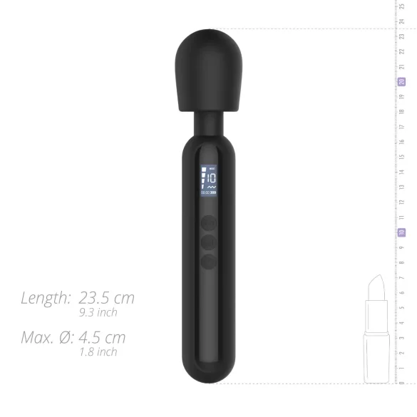BLAQ - vibrátor na masáž - digitální - černý
